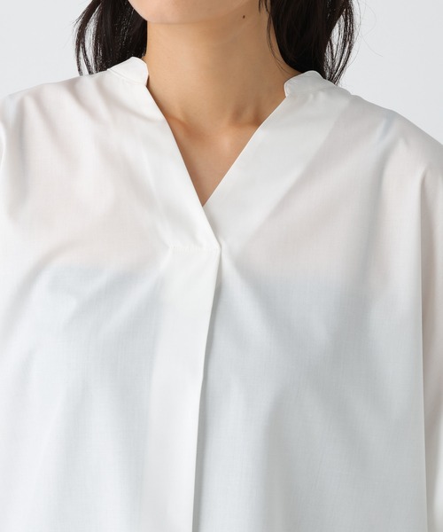 セール】ハリ感Vブラウス / 582336（シャツ/ブラウス）｜Elura