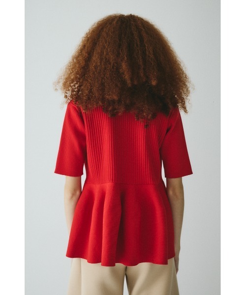 HeRIN.CYE(ヘリンドットサイ)の「Flare hem knit tops フレアヘムニットトップス(ニット/セーター・レディース・ブラック/レッド/ベージュ・FREE)」の20枚目の写真