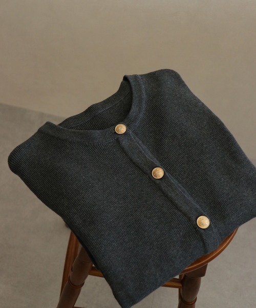 セール】WEB限定 2025秋冬新作 金ボタンニットジャケット