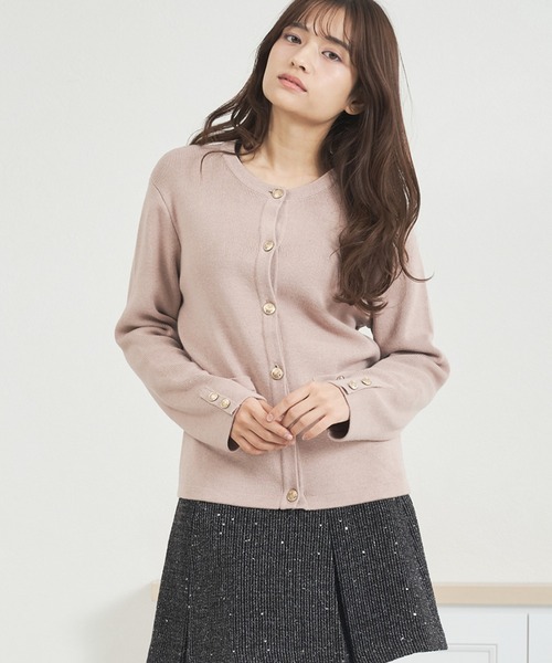 セール】WEB限定 2025秋冬新作 金ボタンニットジャケット