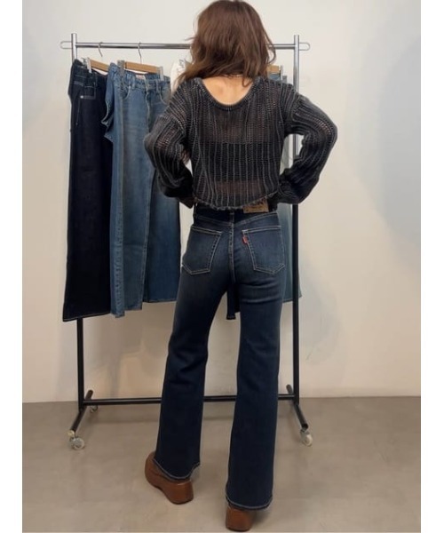 RODEO CROWNS WIDE BOWL(ロデオクラウンズワイドボウル)の「Beautiful フレアデニム(デニムパンツ・レディース・ブルー/ワンウォッシュ/ダークブルー・SMALL/X-SMALL/MEDIUM)」の21枚目の写真