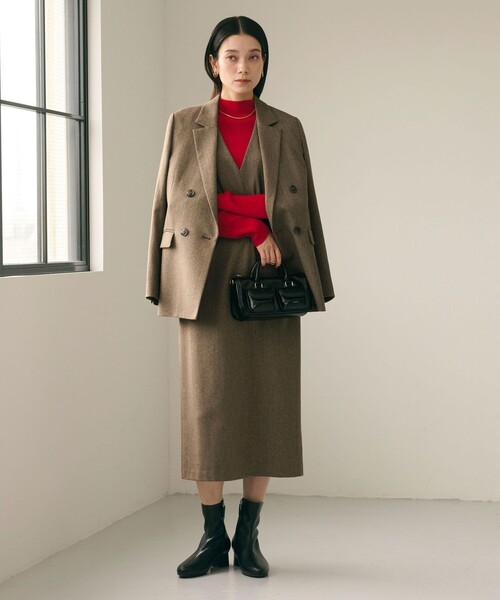 セール】ホームスパン ジャンパースカート ストレッチ（ジャンパー