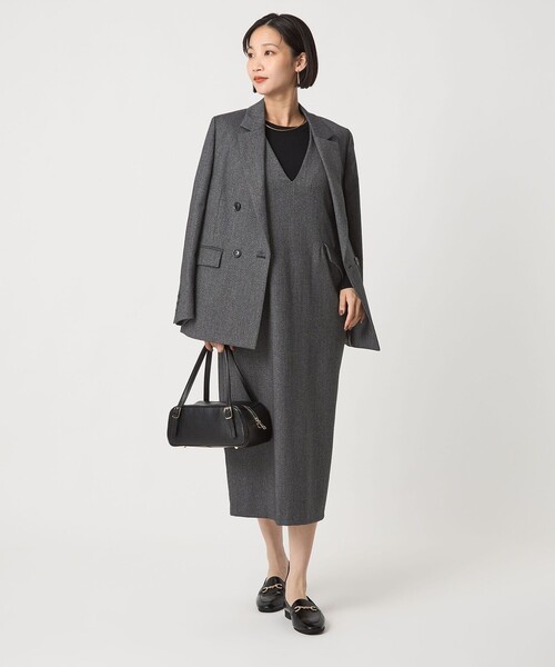 ホームスパン ジャンパースカート ストレッチ（ジャンパースカート