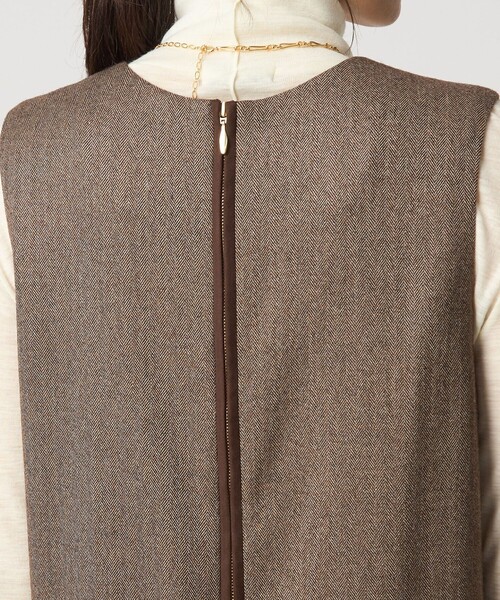 新品　試着のみ　グリーンレーベルリラクシング　ホームスパン　ジャンパースカート green label relaxing（グリーンレーベルリラクシング） ジャンパー