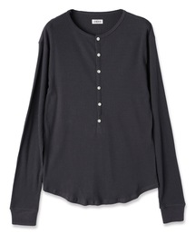Jieda（ジエダ）の「VINTAGE LIGHT RIB HENRY NECK L/S（Tシャツ/カットソー）」