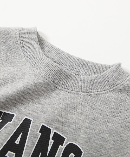 devirock（デビロック）の「デビラボ BIGシルエット プリント トレーナー（スウェット・キッズ・ピンク系1/ブルー系1/ブラック系3/ベージュ系2/グレー系1/ブラック系1/パープル系1/グリーン系1/ベージュ系1/ブラック系2/ブラック系4/レッド系1/グレー系2/グレー系3・90cm/100cm/110cm/120cm/130cm/140cm/150cm/160cm）」の19枚目の写真