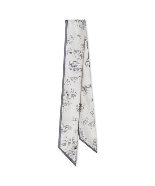 SNIDEL(スナイデル)の「オリジナル柄スカーフ(バンダナ/スカーフ・レディース・ラベンダー/アイボリー・F)」の4枚目の写真