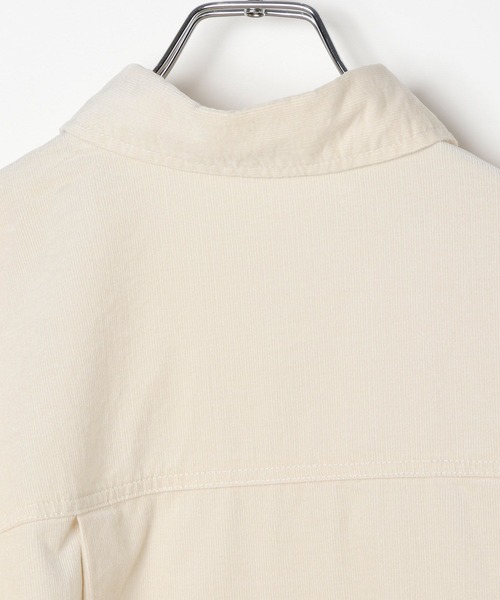 BAYFLOW（ベイフロー）の「2WAYコーデュロイシャツ（シャツ/ブラウス・レディース・ナチュラル/ブルー/チャコール/サーモンピンク・MEDIUM/SMALL）」の18枚目の写真