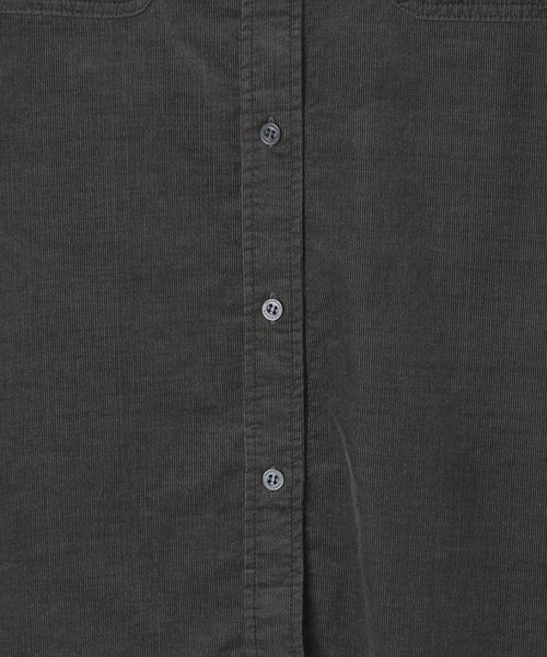 BAYFLOW（ベイフロー）の「2WAYコーデュロイシャツ（シャツ/ブラウス・レディース・ナチュラル/ブルー/チャコール/サーモンピンク・MEDIUM/SMALL）」の22枚目の写真