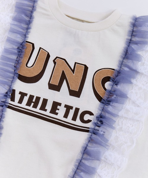 Ocean&Ground（オーシャン&グラウンド）の「レースリメイクＴシャツ（Tシャツ/カットソー・キッズ・オフホワイト/チャコール/レッド・100/140/130/95/90/80/120/110）」の14枚目の写真