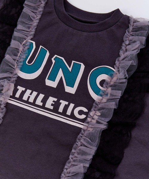 Ocean&Ground（オーシャン&グラウンド）の「レースリメイクＴシャツ（Tシャツ/カットソー・キッズ・オフホワイト/チャコール/レッド・100/140/130/95/90/80/120/110）」の10枚目の写真