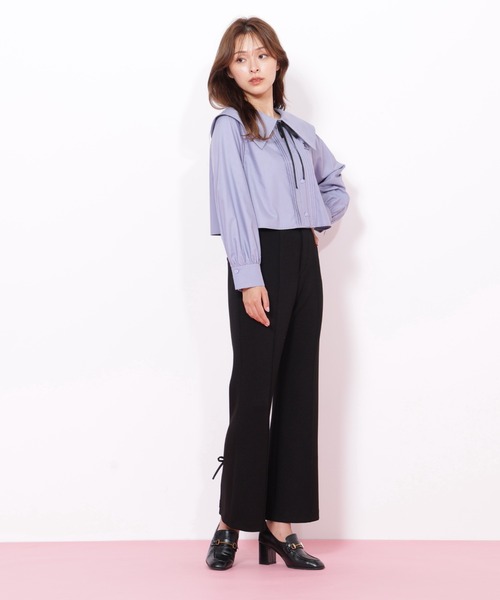 JILL by JILL STUART(ジルバイジルスチュアート)の「◇バックリボンフレアパンツ(その他パンツ・レディース・ブラック/グレー/ピンク・FREE)」の8枚目の写真