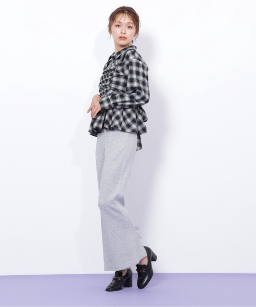 JILL by JILL STUART(ジルバイジルスチュアート)の「◇バックリボンフレアパンツ(その他パンツ・レディース・ブラック/グレー/ピンク・FREE)」の14枚目の写真