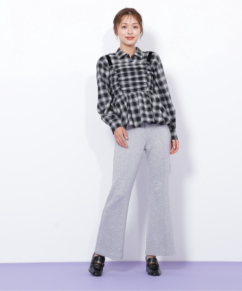 JILL by JILL STUART(ジルバイジルスチュアート)の「◇バックリボンフレアパンツ(その他パンツ・レディース・ブラック/グレー/ピンク・FREE)」の13枚目の写真