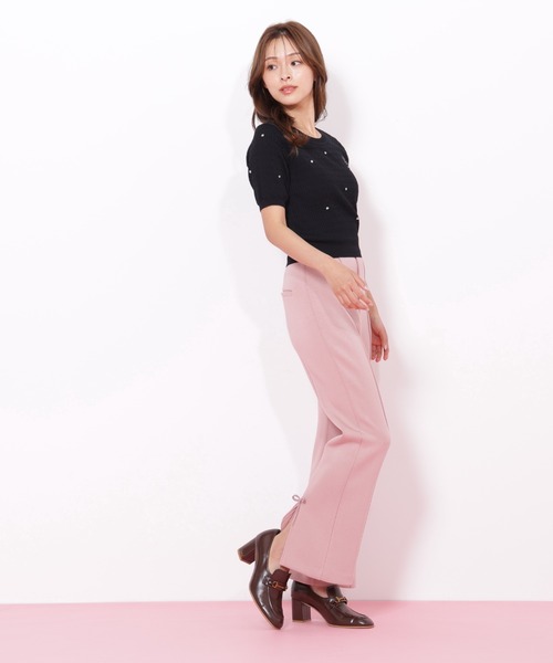 JILL by JILL STUART(ジルバイジルスチュアート)の「◇バックリボンフレアパンツ(その他パンツ・レディース・ブラック/グレー/ピンク・FREE)」の22枚目の写真