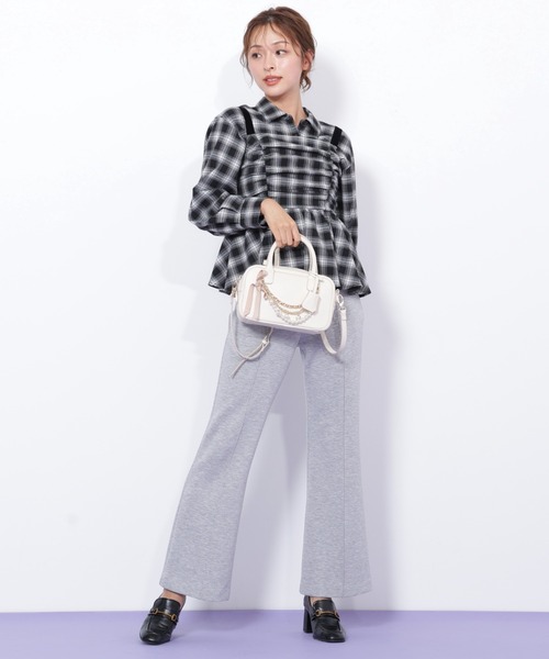 JILL by JILL STUART(ジルバイジルスチュアート)の「◇バックリボンフレアパンツ(その他パンツ・レディース・ブラック/グレー/ピンク・FREE)」の16枚目の写真