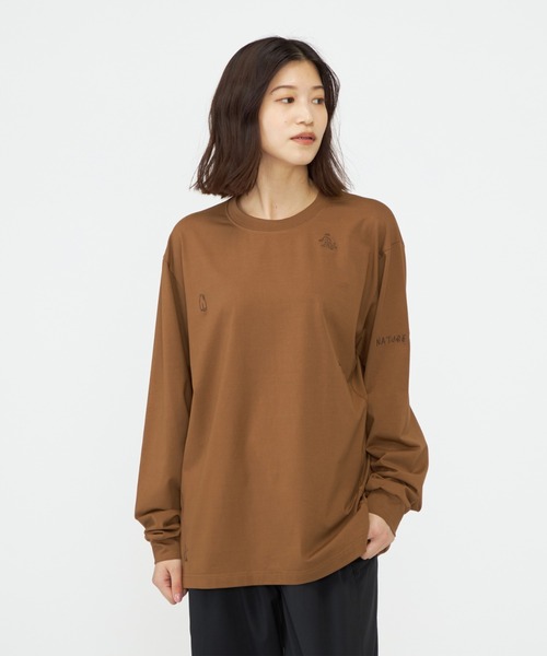 KEEN(キーン)の「Us4 HARVEST NATURE LIVES LS TEE /アスフォー ハーベスト ネイチャー リブズ ロングスリーブ ティー(Tシャツ/カットソー・レディース・チョコ・S/M/L/XL)」の1枚目の写真