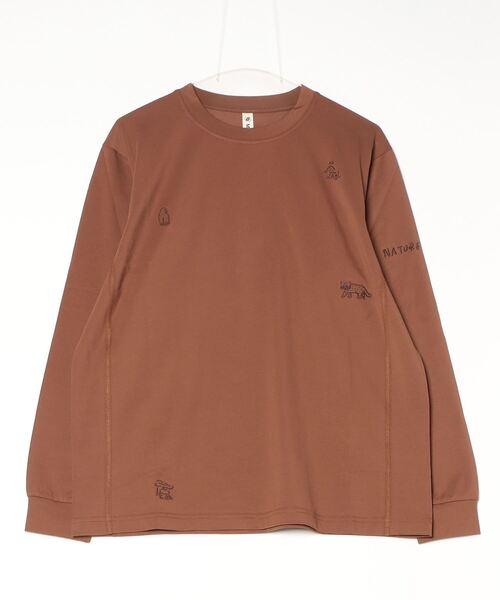 KEEN(キーン)の「Us4 HARVEST NATURE LIVES LS TEE /アスフォー ハーベスト ネイチャー リブズ ロングスリーブ ティー(Tシャツ/カットソー・レディース・チョコ・S/M/L/XL)」の7枚目の写真