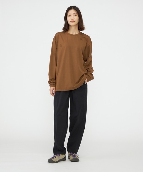 KEEN(キーン)の「Us4 HARVEST NATURE LIVES LS TEE /アスフォー ハーベスト ネイチャー リブズ ロングスリーブ ティー(Tシャツ/カットソー・レディース・チョコ・S/M/L/XL)」の6枚目の写真