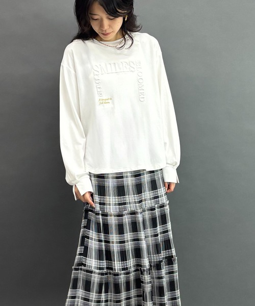 NICOLE white(ニコルホワイト)の「ロゴロングTシャツ(Tシャツ/カットソー・レディース・その他4/その他1/その他2/その他3・FREE)」の7枚目の写真