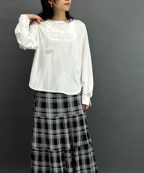 NICOLE white(ニコルホワイト)の「ロゴロングTシャツ(Tシャツ/カットソー・レディース・その他4/その他1/その他2/その他3・FREE)」の9枚目の写真