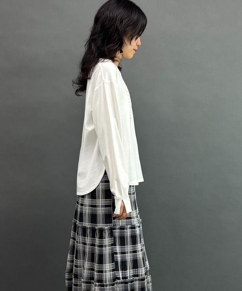 NICOLE white(ニコルホワイト)の「ロゴロングTシャツ(Tシャツ/カットソー・レディース・その他4/その他1/その他2/その他3・FREE)」の10枚目の写真