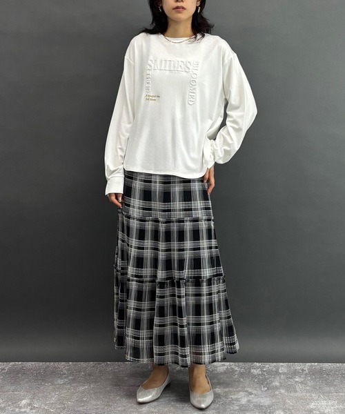 NICOLE white(ニコルホワイト)の「ロゴロングTシャツ(Tシャツ/カットソー・レディース・その他4/その他1/その他2/その他3・FREE)」の13枚目の写真