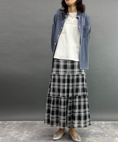 NICOLE white(ニコルホワイト)の「ロゴロングTシャツ(Tシャツ/カットソー・レディース・その他4/その他1/その他2/その他3・FREE)」の14枚目の写真