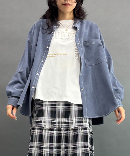 NICOLE white(ニコルホワイト)の「ロゴロングTシャツ(Tシャツ/カットソー・レディース・その他4/その他1/その他2/その他3・FREE)」の15枚目の写真