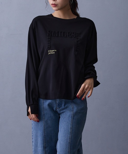NICOLE Long Sleeve TEE/BLACK バンプ ニコル ロンT NICOLE Long Sleeve TEE