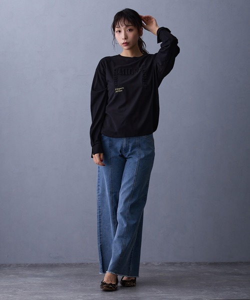 NICOLE white(ニコルホワイト)の「ロゴロングTシャツ(Tシャツ/カットソー・レディース・その他4/その他1/その他2/その他3・FREE)」の20枚目の写真