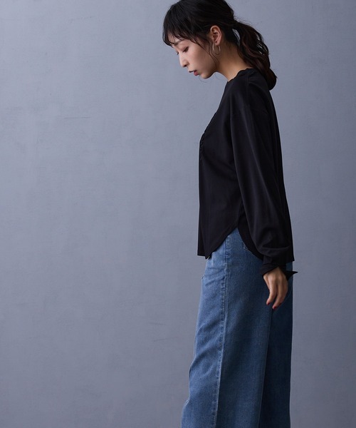 NICOLE white(ニコルホワイト)の「ロゴロングTシャツ(Tシャツ/カットソー・レディース・その他4/その他1/その他2/その他3・FREE)」の21枚目の写真