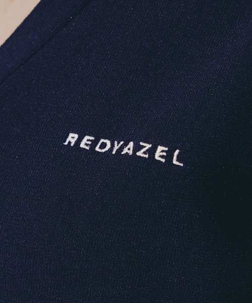 REDYAZEL(レディアゼル)の「ロゴVネックショートスリーブカーディガン(カーディガン/ボレロ・レディース・キナリ/パープル/ネイビー/レッド/ブラウン・FREE)」の14枚目の写真