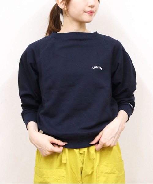 ORCIVAL/オーシバル フレンチテリー ボートネックプルオーバー FRENCH