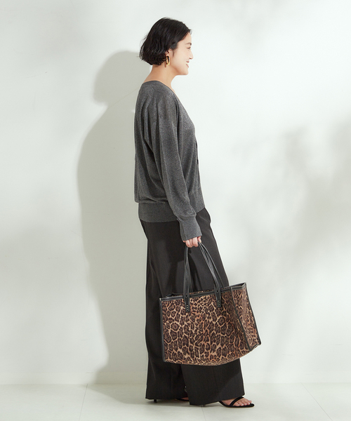 journal standard L'essage（ジャーナルスタンダードレサージュ）の「《追加3》ヴィスポリギャバ パンツ（その他パンツ・レディース・ネイビー/グレー・36/38）」の10枚目の写真