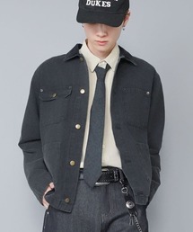 SPINNS | 短丈カバーオールダックジャケット/ワークブルゾン/ユニセックス(カバーオール)