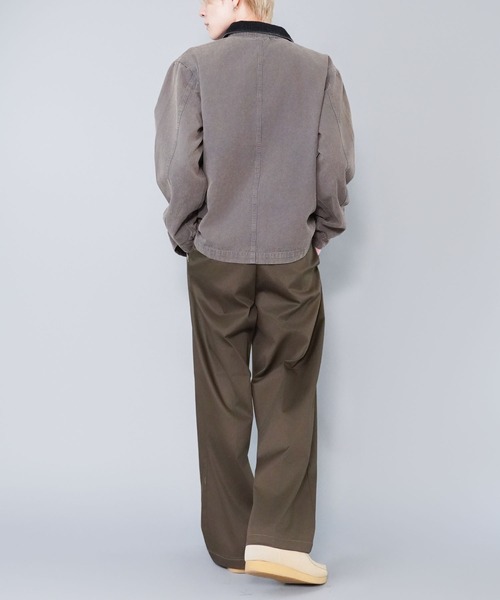 SPINNS（スピンズ）の「短丈カバーオールダックジャケット/ワークブルゾン/ユニセックス（カバーオール・メンズ・チャコール/ブルー系その他/キャメル/ブラック・ONESIZE）」の13枚目の写真