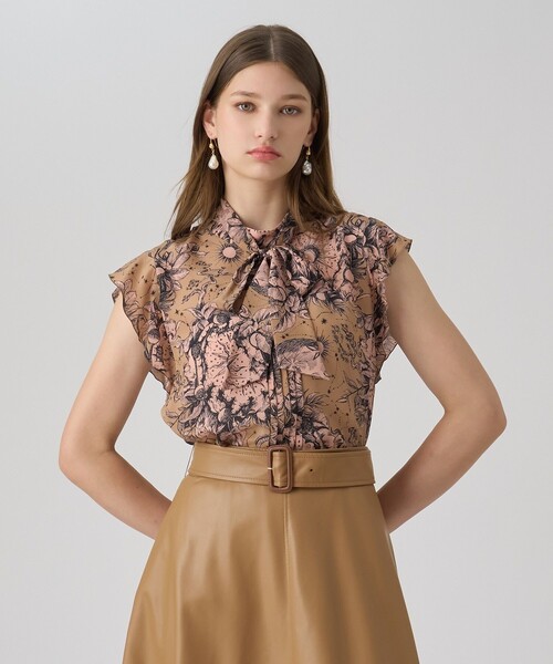 コンスティレーションプリントボウタイブラウス（シャツ/ブラウス