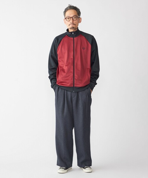 SHIPS(シップス)の「SHIPS:〈手洗い可能〉メランジ タック バギー スラックス(スラックス・メンズ・ネイビー/ブラック/グレー系・SMALL/MEDIUM/LARGE/X-LARGE)」の11枚目の写真