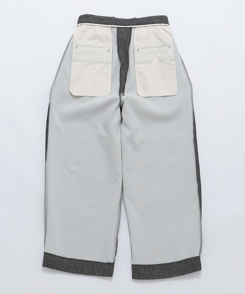 セール】SHIPS:〈手洗い可能〉メランジ タック バギー スラックス