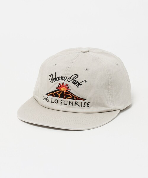 HELLO SUNRISE ハローサンライズ 6パネルキャップ HELLO SUNRISE キャップ 帽子 「HELLO SUNRISE」タイポグラフィ