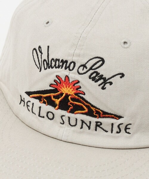HELLO SUNRISE ハローサンライズ 6パネルキャップ HELLO SUNRISE キャップ 帽子 「HELLO SUNRISE」タイポグラフィ