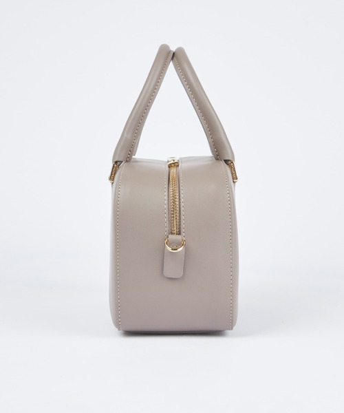 CHRISTIAN VILLA（クリスチャンヴィラ）の「【別注アイテム】スムースレザー使用 ミニボストンバッグ《CHRISTIAN VILLA》（ハンドバッグ・レディース・グレイッシュベージュ/ベージュ・フリー）」の3枚目の写真