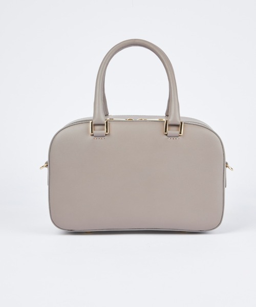 CHRISTIAN VILLA（クリスチャンヴィラ）の「【別注アイテム】スムースレザー使用 ミニボストンバッグ《CHRISTIAN VILLA》（ハンドバッグ・レディース・グレイッシュベージュ/ベージュ・フリー）」の4枚目の写真