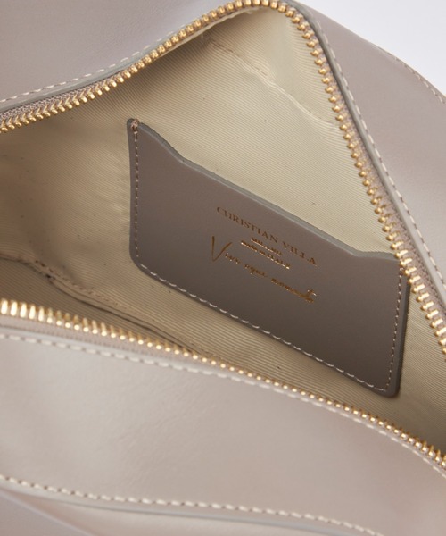 CHRISTIAN VILLA（クリスチャンヴィラ）の「【別注アイテム】スムースレザー使用 ミニボストンバッグ《CHRISTIAN VILLA》（ハンドバッグ・レディース・グレイッシュベージュ/ベージュ・フリー）」の8枚目の写真