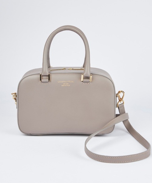CHRISTIAN VILLA（クリスチャンヴィラ）の「【別注アイテム】スムースレザー使用 ミニボストンバッグ《CHRISTIAN VILLA》（ハンドバッグ・レディース・グレイッシュベージュ/ベージュ・フリー）」の9枚目の写真