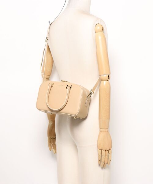 CHRISTIAN VILLA（クリスチャンヴィラ）の「【別注アイテム】スムースレザー使用 ミニボストンバッグ《CHRISTIAN VILLA》（ハンドバッグ・レディース・グレイッシュベージュ/ベージュ・フリー）」の18枚目の写真