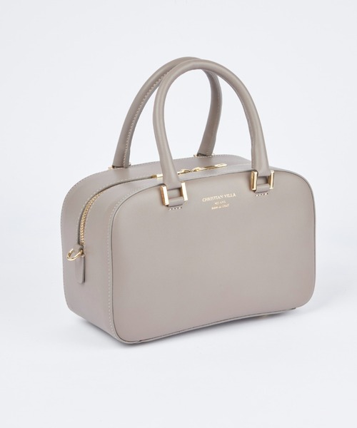 CHRISTIAN VILLA（クリスチャンヴィラ）の「【別注アイテム】スムースレザー使用 ミニボストンバッグ《CHRISTIAN VILLA》（ハンドバッグ・レディース・グレイッシュベージュ/ベージュ・フリー）」の19枚目の写真