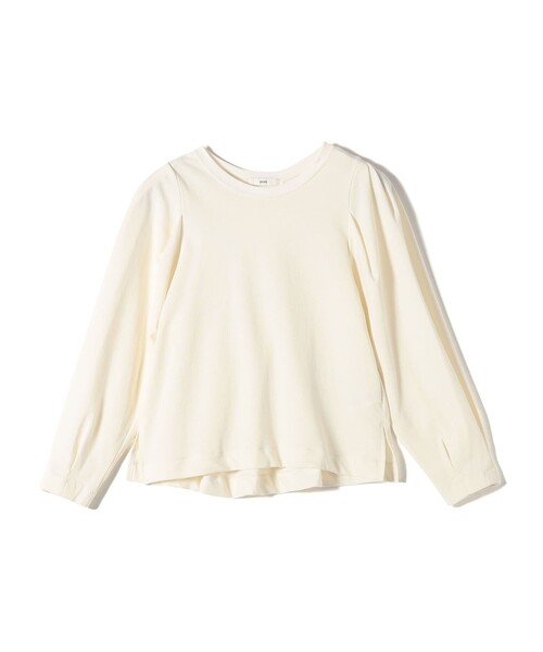 SHIPS（シップス）の「DEPEND インレー タック デザイン プルオーバー（Tシャツ/カットソー・レディース・オフホワイト/ブラック/ブラウン・ONE SIZE）」の12枚目の写真