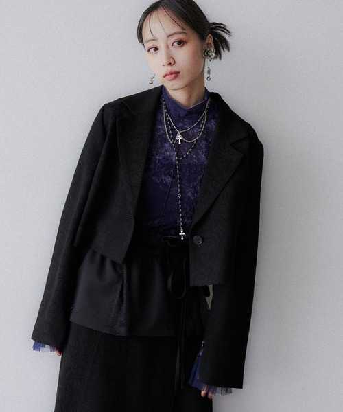 VINTAGEジャガード2WAYジャケット(HARE)（テーラードジャケット